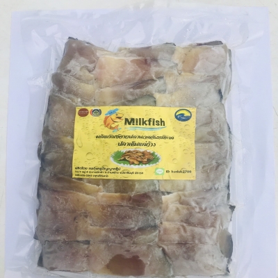 ปลานวลจันทร์ทะเลเค็มแดดเดียว